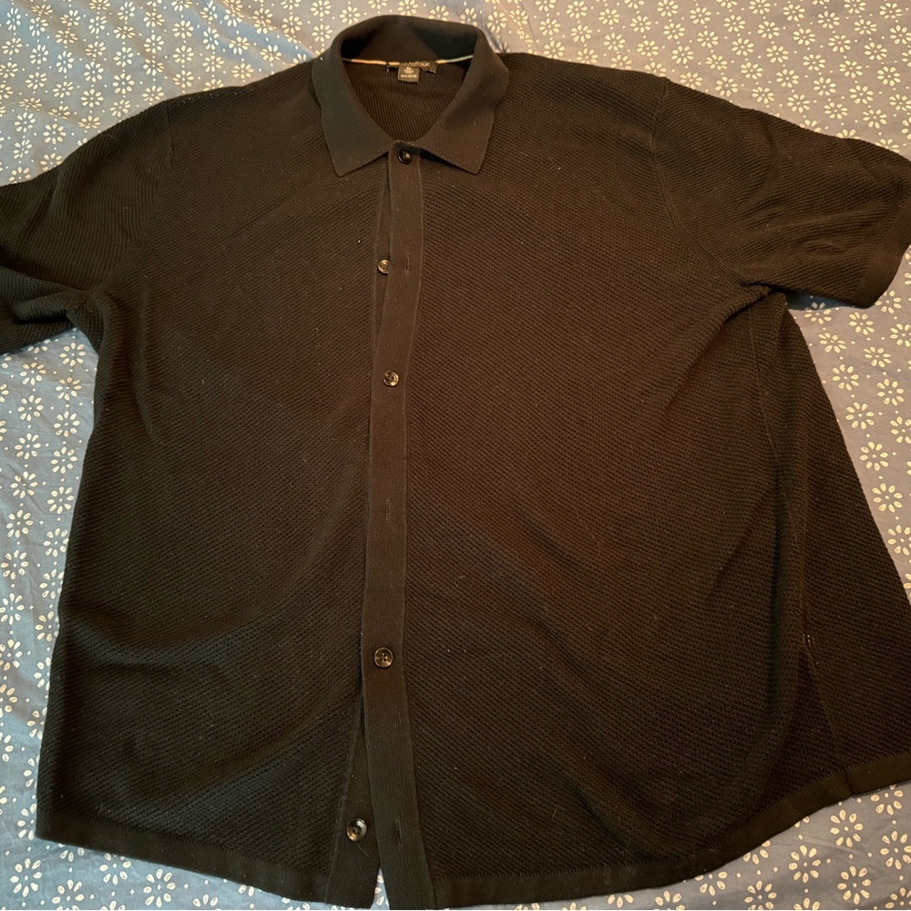 Banana Republic Cotton Mesh Cardigan Shirt Men’s XL Tall